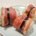 スマイルちょこ's cooksnap of when they made ひと口サイズのベーコン巻き焼きおにぎり.