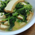 cafe-cafe's cooksnap of when they made 小松菜と厚揚げの煮びたし.