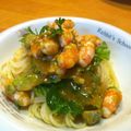 あらぴょんG10's cooksnap of when they made アボカドとエビのエスニック冷製パスタ❤.