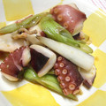 こばたん's cooksnap of when they made 簡単おつまみ　～たこネギ炒め～.