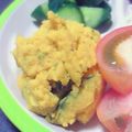 yuua122's cooksnap of when they made かぼちゃサラダ.