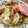 れもん親父's cooksnap of when they made 唐揚げ リメイク 野菜炒め ！？.