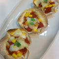 ♪しまじろう♪'s cooksnap of when they made はんぺんin餃子の皮でカップPizza♪.