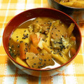 シャンプーハット's cooksnap of when they made 黒ごま豚汁.