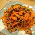 Ｙｕ−−ｉ's cooksnap of when they made 牛肉と春雨のピリ辛野菜炒め.