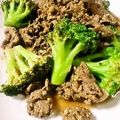 michiyo36's cooksnap of when they made 牛肉とブロッコリーの粒マスタード炒め.