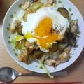 蜂３２５'s cooksnap of when they made ロコモコ風＆ラタトゥユ風どんぶり.