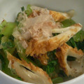 chieko333's cooksnap of when they made 青梗菜とちくわの梅醤油和え.