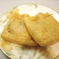 サンディサンディ's cooksnap of when they made ＊油揚げの納豆詰め＊.