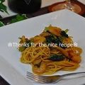 ruruchirin's cooksnap of when they made 簡単♬ 海鮮醤とバターのコクうまパスタ♫.