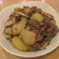 tsuku4's cooksnap of when they made 冬瓜と牛肉の甘味噌炒め☆.