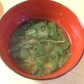 アヤコママ's cooksnap of when they made ☺モロヘイヤのお味噌汁☺.