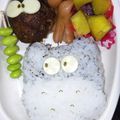 じんくんmama's cooksnap of when they made トトロと真っ黒くろすけ弁当（キャラ弁）.