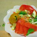 お抹茶まかろん's cooksnap of when they made スモークサーモンサラダ.