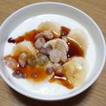 ﾋﾟﾛﾐ♡'s cooksnap of when they made 甘納豆＆バナナ＆黒蜜ヨーグルト♪.