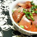キョク's cooksnap of when they made ごま油が決め手♪まぐろ丼.