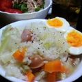 あかなな's cooksnap of when they made 半熟卵がアクセント★コンソメリゾット.