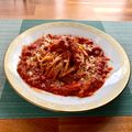 FGO☆'s cooksnap of when they made 休日パスタ♪子供が大好きアマトリチャーナ.
