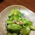 のじまさん's cooksnap of when they made すし酢で♪きゅうりとみょうがの酢の物.