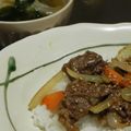 はらぺこあおむし～'s cooksnap of when they made ニンニクの芽のピリ辛焼肉丼.