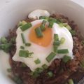 きたろうさん's cooksnap of when they made 白滝で増量！挽き肉半分のヘルシー丼.