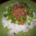 Eye candy's cooksnap of when they made しっとり鶏そぼろと納豆かけご飯.