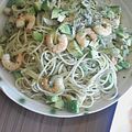 ごろみママ's cooksnap of when they made えびとアボカドのジェノバ風？パスタ☆.