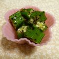 rin５５'s cooksnap of when they made オクラのゆかり和え.