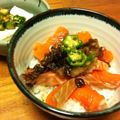 yukkie82's cooksnap of when they made 香ばしい～♪鮭丼.