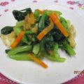 ４９１５優ママ's cooksnap of when they made お弁当にも☆小松菜と焼油揚げのお浸し.