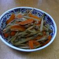ぱんだcoぱんだ's cooksnap of when they made 簡単★豚肉入りみそ味キンピラ.