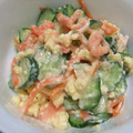 よちりん's cooksnap of when they made 胡瓜と卵のたらこマヨサラダ.