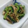 あっこ姉's cooksnap of when they made ゴーヤと鶏皮の炒め物♪.