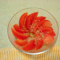 お抹茶まかろん's cooksnap of when they made トマトのゴマ和え.