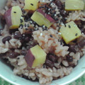 ととろ＆めい's cooksnap of when they made さつま芋のおこわ　～炊飯器で～.