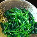 べがべが's cooksnap of when they made ほうれん草のナムル.