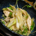 MEGuREEN's cooksnap of when they made ささみと葱のピリ辛和え☆.