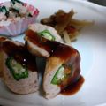 ひかりのママちゃん's cooksnap of when they made 切り口が可愛い☆鶏挽肉のオクラ巻.