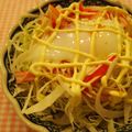 るちあママ's cooksnap of when they made 温泉卵の❀キャベぽん❀サラダ.