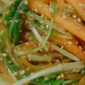 グルマン's cooksnap of when they made 水菜と人参の胡麻和え.