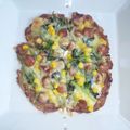 ぅみぅみゅ's cooksnap of when they made 簡単！ほうれん草ベーコンピザ☆パン耳で.
