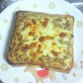 もんちゃ！'s cooksnap of when they made ふわふわ★とろとろ納豆卵トースト.