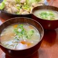 Superlittleboo's cooksnap of when they made 根菜とキノコのみそ汁.