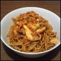 麻's cooksnap of when they made 簡単☆豚キムチ焼きそば.