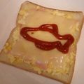 龍青空ママ's cooksnap of when they made 卵サラダとベーコンチーズのトースト.