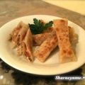 sharneynme's cooksnap of when they made 大葉＆バジル☆チーズの揚げワンタン.
