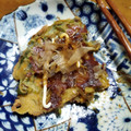 クック9CEQMT☆'s cooksnap of when they made ネギの青い部分でカリッともちもちネギ焼き.