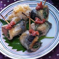 うまうまヒヒーン's cooksnap of when they made さんま ♪ 紫蘇巻き梅のせ ♪.