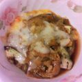 プンプン庵's cooksnap of when they made 残ったカレーで茄子のカレーチーズ焼き.