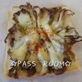 ＰＡＳＳ's cooksnap of when they made 香ばしい…舞茸チーズトースト.